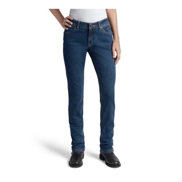 Harley Davidson Women's Straight Leg Mid-Rise Jeans sz 36P - Picture 1 of 13